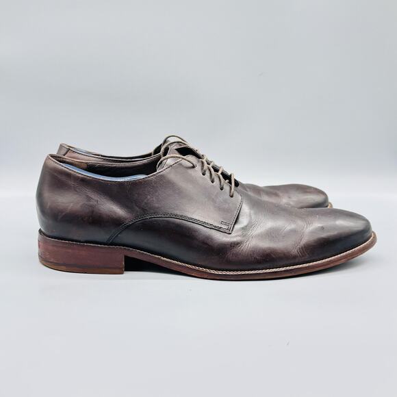 Cole Haan Shoes Mens 13 Brown Leather Derby Oxford Lace Up Dress Classic Office main image 8
